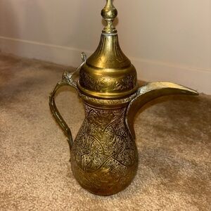Intricately Designed Brass Pitcher